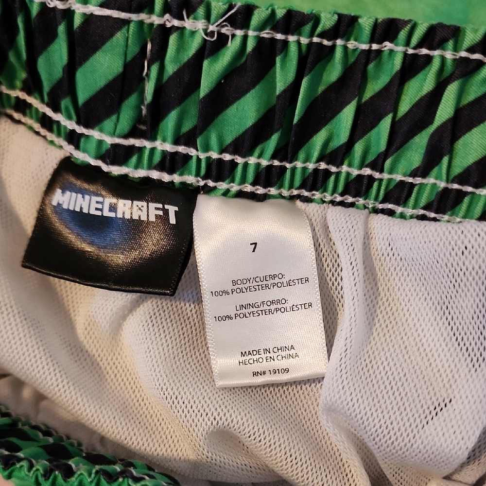Minecraft Rashguard Swim Set Size 7 - Picture 7 of 7